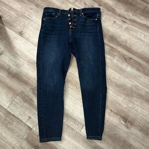 Worn Banana Republic Jeans w/ Buttons